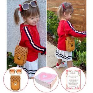 Kids Purse with Sunglasses & Gift Box | Toddler Purse Little Girl Purse